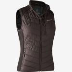 Deerhunter - Lady Caroline vatteret vest med strik (Dark Prune) - 48